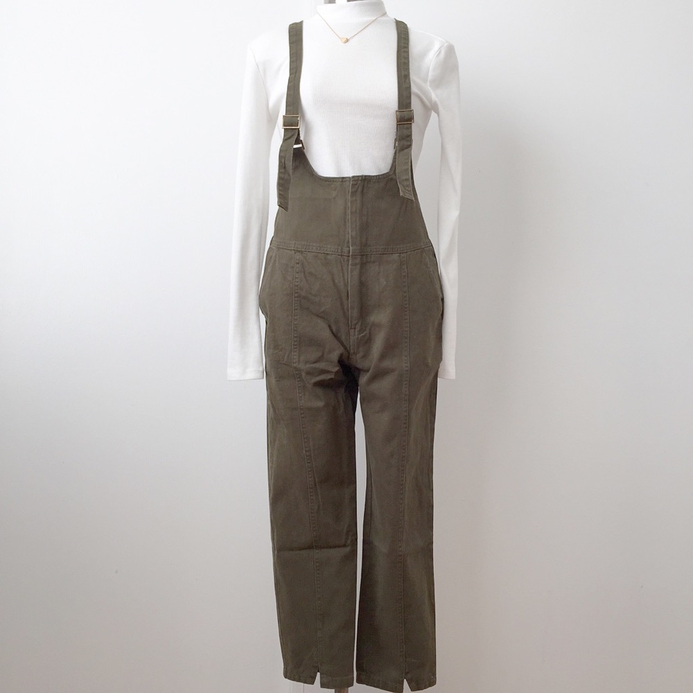NWT Olive green Overalls - Picture 3 of 6
